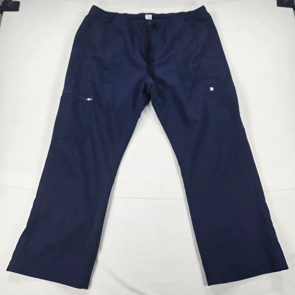 Figs Cairo Cargo Healthcare Medical Scrub Pants in Navy Blue Men's Size‎ XXL
